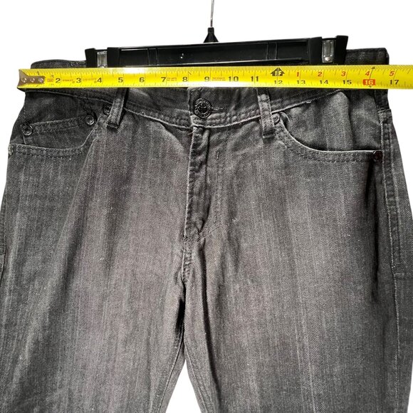 Affliction Black Jeans Blake Relaxed Straight Denim Mens 32x32 Studded Label - Picture 16 of 16